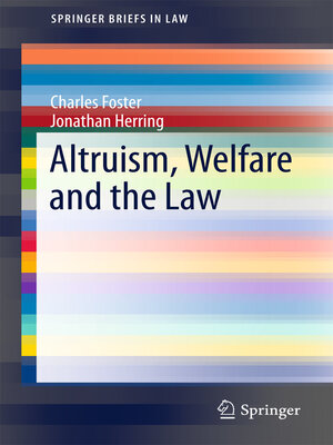 cover image of Altruism, Welfare and the Law